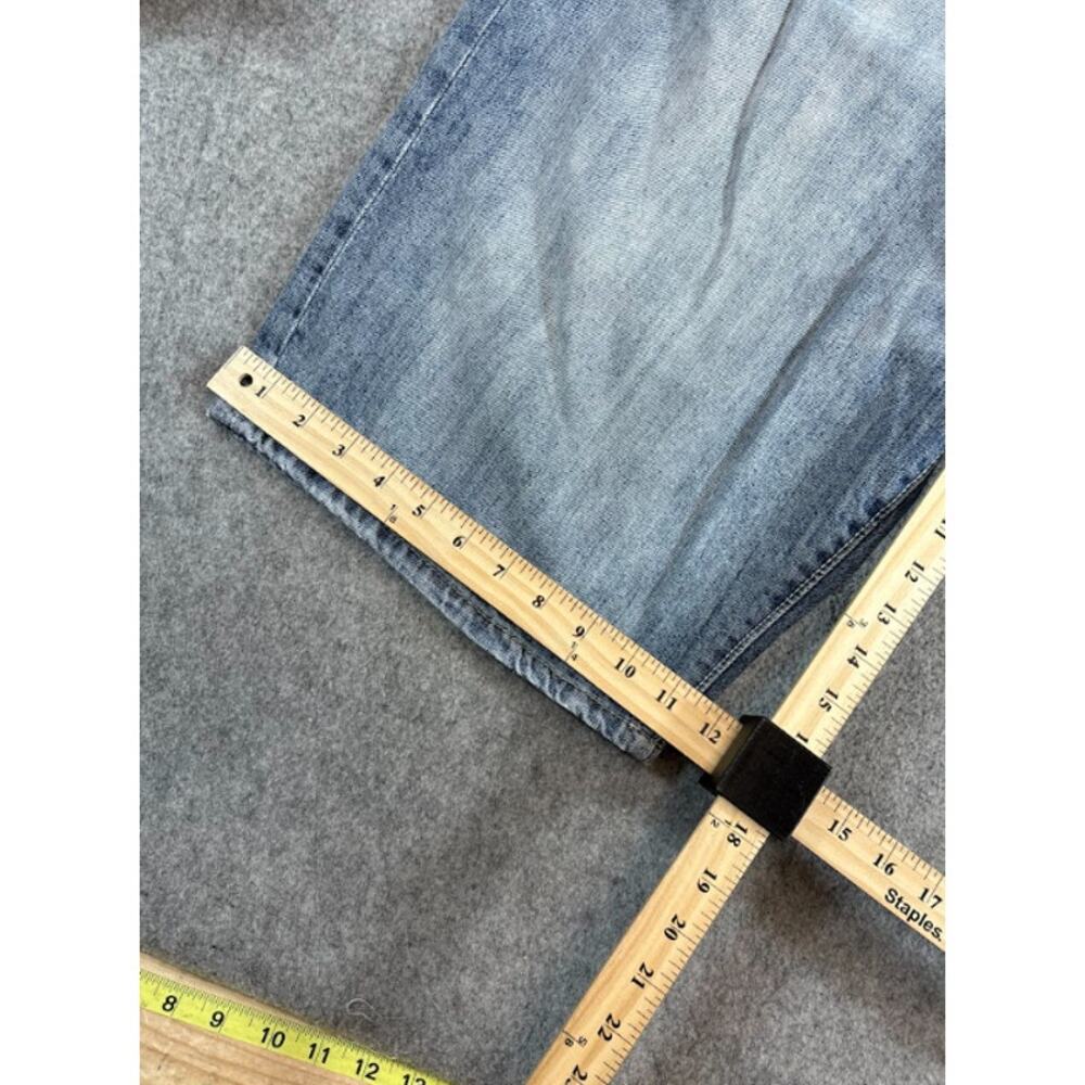 VTG Y2K Sean John Jorts Shorts Mens 38 Blue Light Wash Wide Leg Skater Hip Hop - Picture 10 of 10